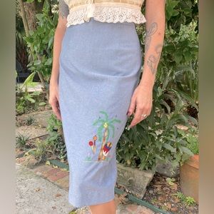 Handmade Embroidered Vintage Skirt
